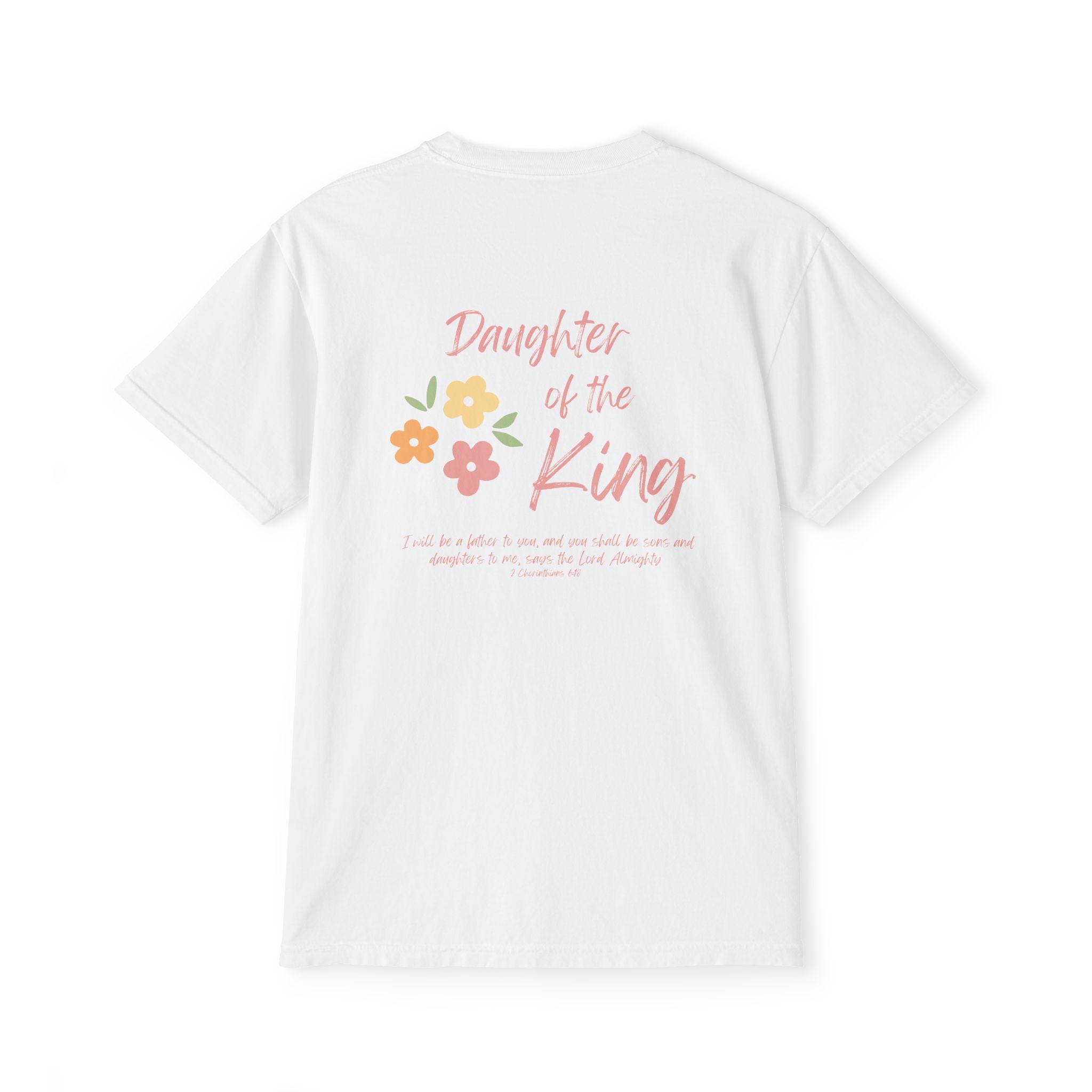 Daughter of the King Floral Pocket T‑Shirt