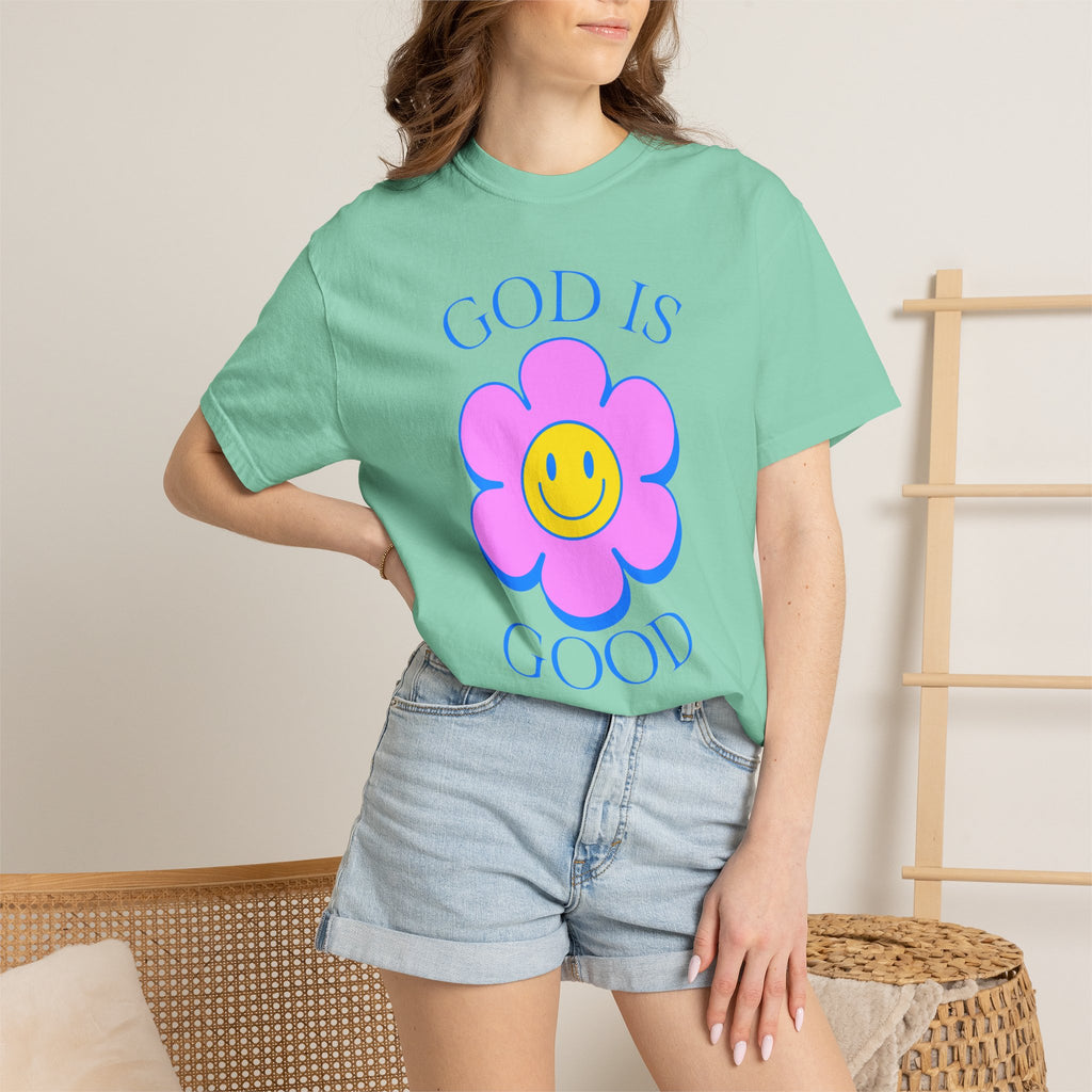 God Is Good Flower Tee