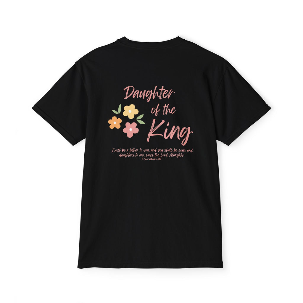 Daughter of the King Floral Pocket T‑Shirt