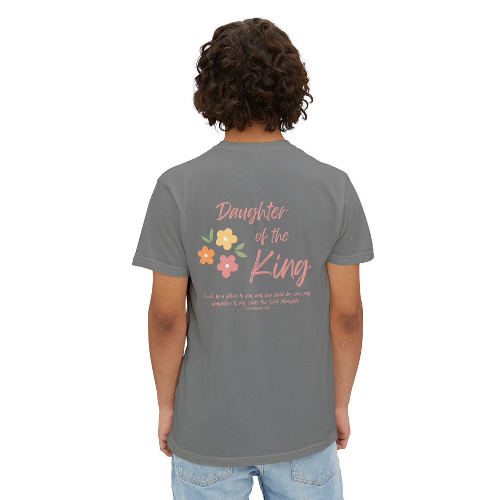 Daughter of the King Floral Pocket T‑Shirt
