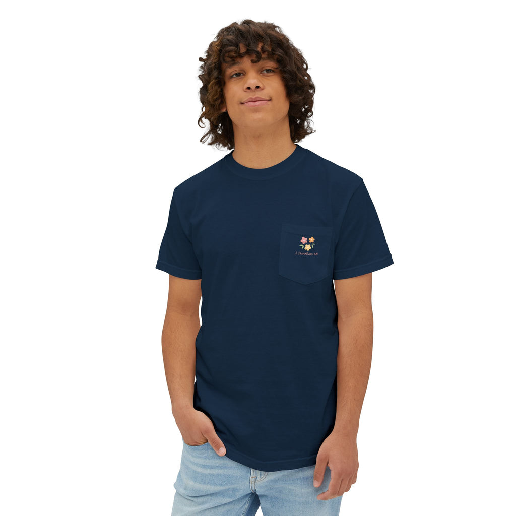 Daughter of the King Floral Pocket T‑Shirt