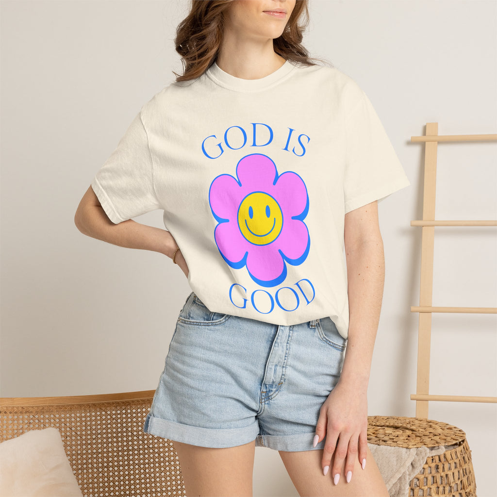 God Is Good Flower Tee