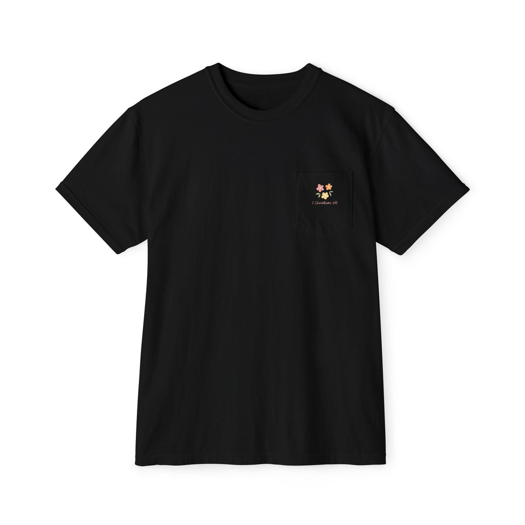 Daughter of the King Floral Pocket T‑Shirt