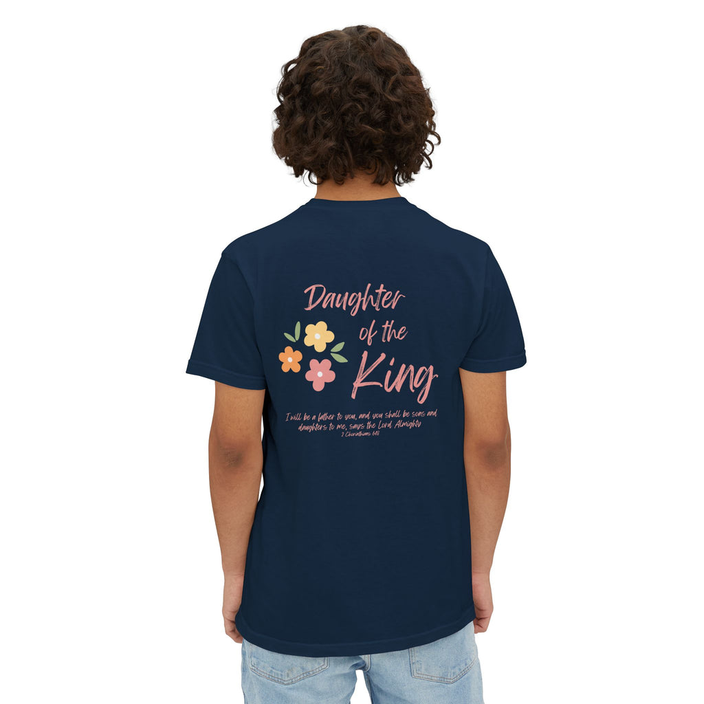 Daughter of the King Floral Pocket T‑Shirt