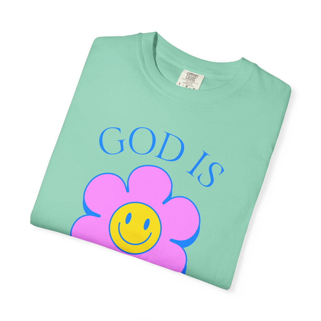 God Is Good Flower Tee