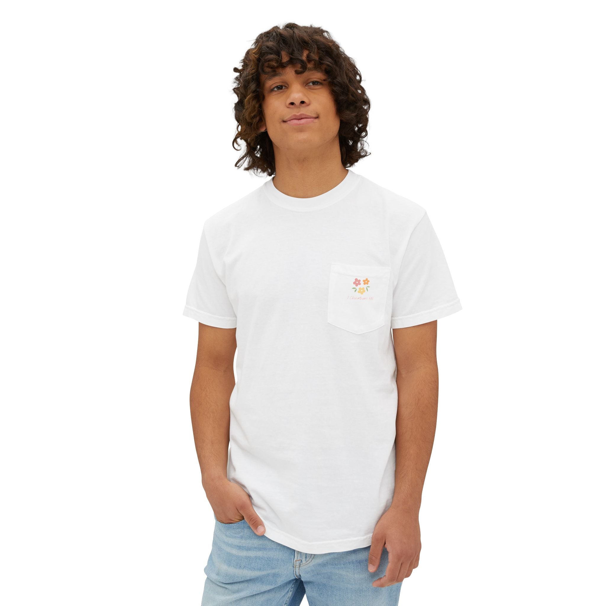 Daughter of the King Floral Pocket T‑Shirt