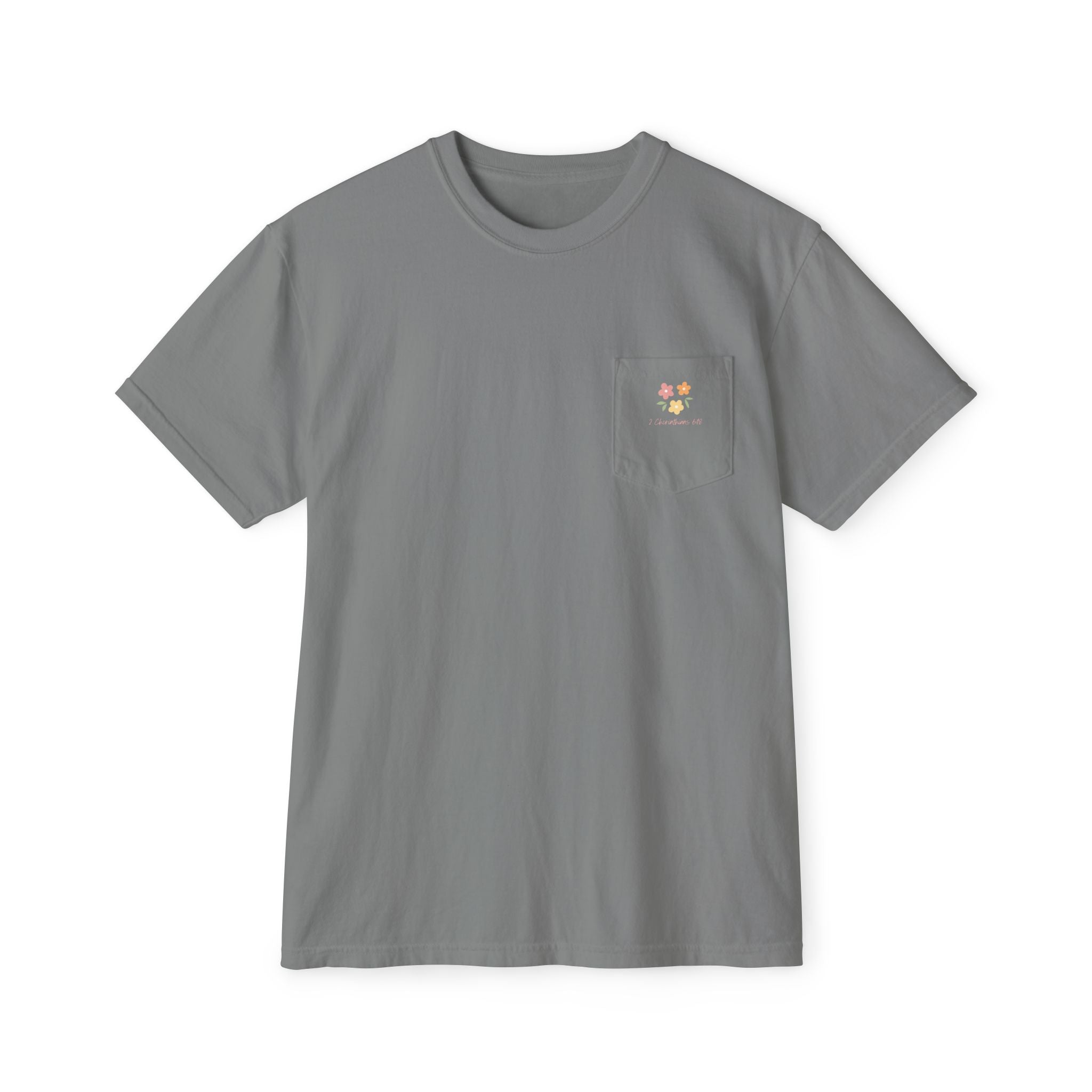 Daughter of the King Floral Pocket T‑Shirt