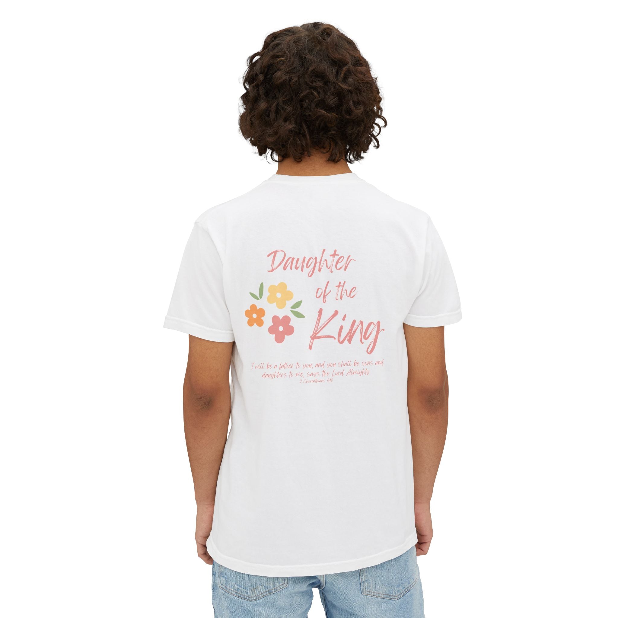 Daughter of the King Floral Pocket T‑Shirt